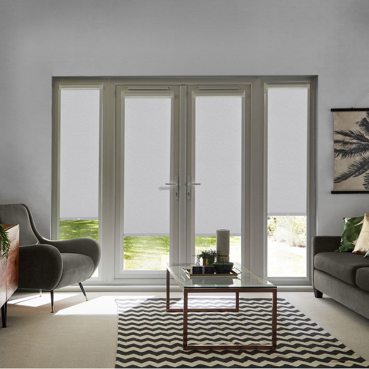 Malin Light Grey Perfect Fit Roller blind