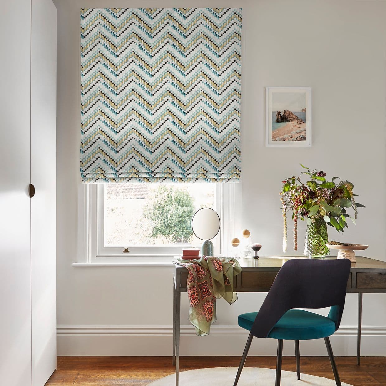 Holi Aquarelle Roman blind