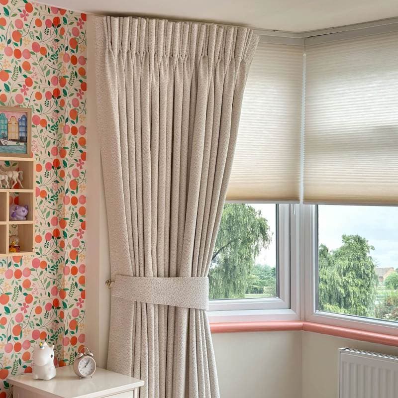 Soho Boucle Ivory Curtain