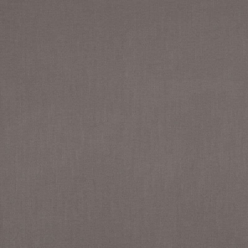 Gray woven fabric panel lying flat, showing fine diagonal weave; filling the frame, evenly lit close-up with soft ambient light and a neutral background.