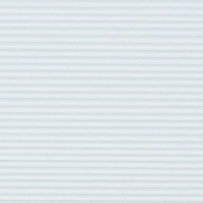 White pleated (cellular) window blind, fully lowered with uniform horizontal folds; closed, softly diffusing daylight; set against a bright interior wall, obscuring the window and outside view.