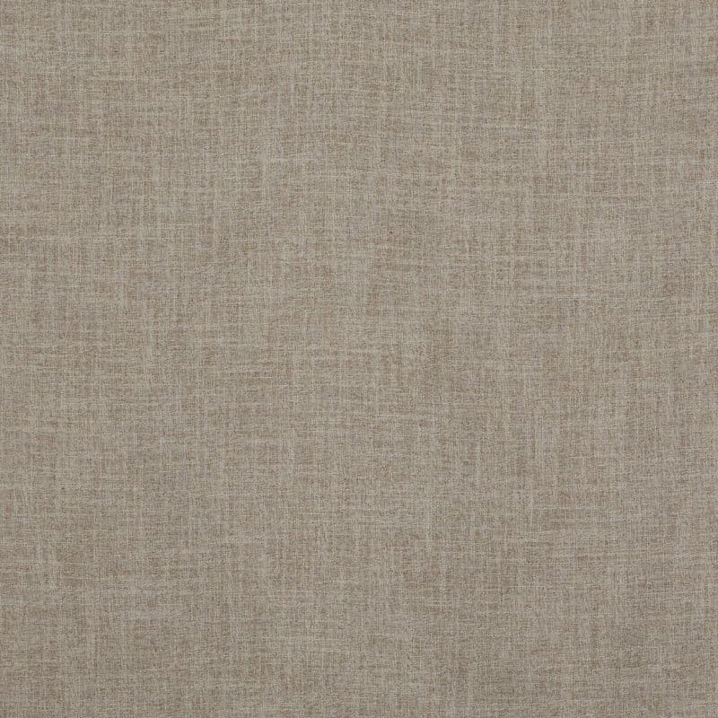 Beige woven fabric with visible crosshatched threads; it covers the entire frame, presenting a flat, subtly textured surface in neutral tones, softly lit and resembling upholstery or wallpaper.