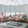 Lumina Sheer Ocean Pleated blind