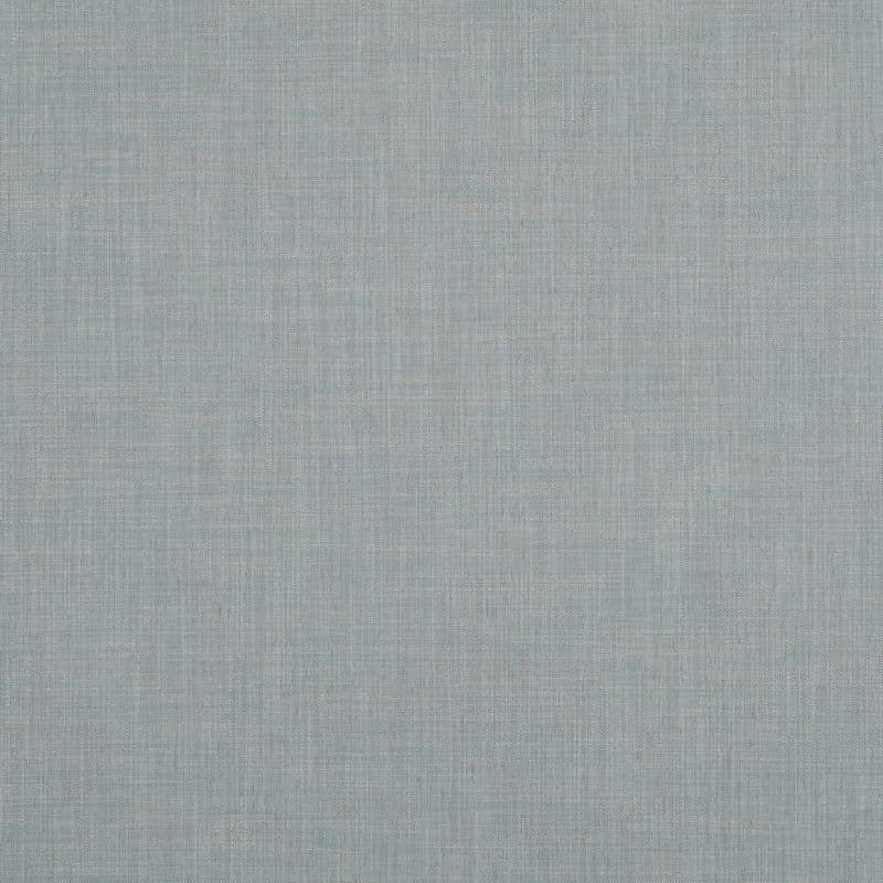 Gray-blue finely woven fabric panel fills the frame, lying flat and uniform; neutral, even lighting highlights a subtle cross‑hatch texture with no visible surroundings.