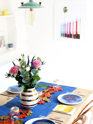 Bright Coloured Dining Room